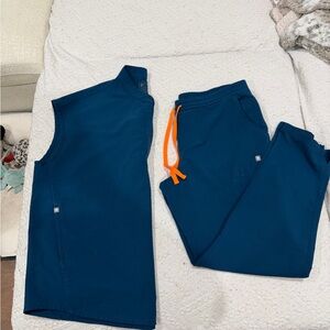 Figs Technical Collection Blue Top